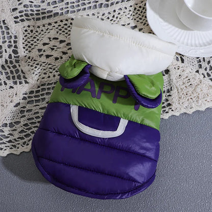 New Dog Clothing for Small Breeds - Corgi Dog Winter and Autumn Model with Warm Insulation and A Leash Ring