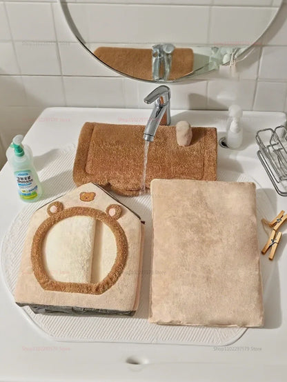 Enclosed Kennel with Dirt Resistance Durable Comfortable Cat House Villa Detachable Washable for All Seasons Indoor Outdoor Use