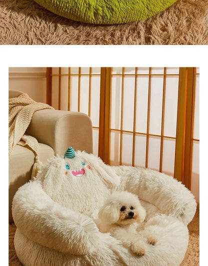Dog Kennel Winter Warm Dog Bed Small Dogs Teddy Nest Pet Cushions Sofa Sleeping with Cat Nest Four Seasons Universal
