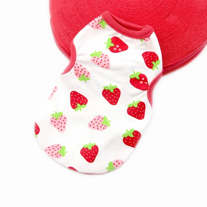 the COOLBARK SUMMER TEE - Dog Clothes Summer Thin Dog Vest T-Shirt, Print Dog Cute Outfits, Chihuahua, Pet Clothing, French Bulldog, Pug Costumes, Puppy Shirts