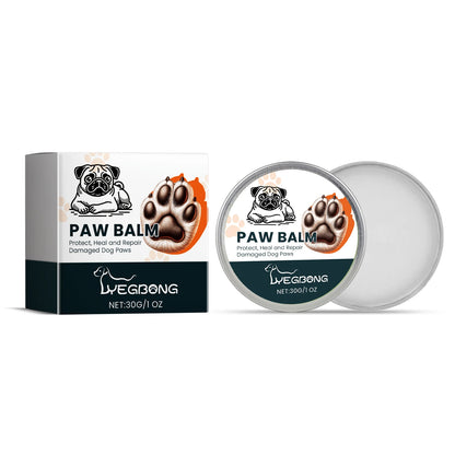 the PAW BALM - Paw Balm Repair, Damaged Dog Paws, Anti-Crack Increase Elasticity Strengthen Paw Health, Reduce Dryness Moisturizing Pet Care 30g