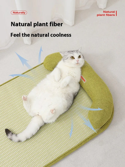 Pet mat, kennel mat, removable and washable cat ice pad, summer cooling dog sleeping floor mat pet ice pad