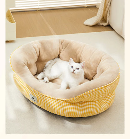 All-Season Convertible Pet Bed - Thermal Pet Sofa Mat for Teddy Dogs & Small Breeds Plush Cushion Soft Cat Bed Sofa