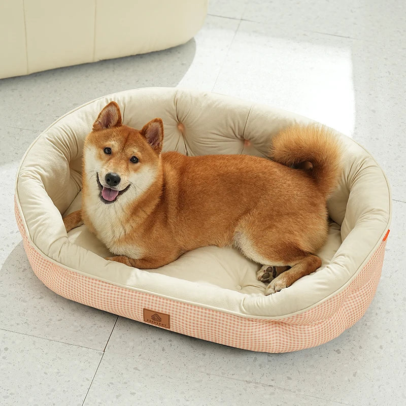 Winter Dog Bed Imitation Cotton Velvet Dogs Mat Beds Fluffy Soft High Rebound Pet Bed For All-season Pet Dog Accessories