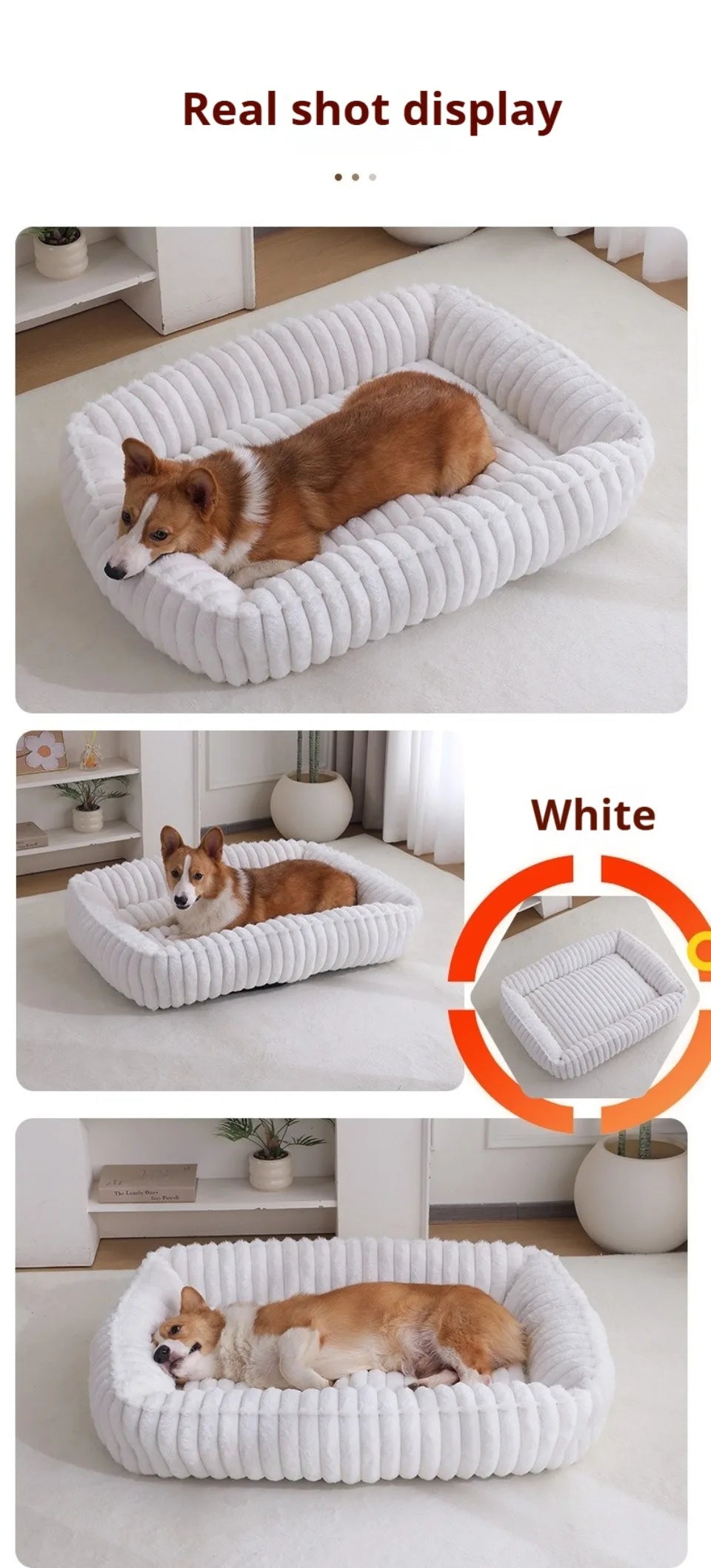 Pet Cat Dog Bed Square Plush Cat Mat Pet Cushion Winter Thickened Orthopedic Pet Mat Soft And Comfortable Cat Bed Pets Supplies