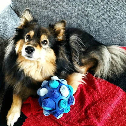 1pcs Interactive Dog Toy - Sniffing Ball for Hiding Treats - Rubber Puzzle Ball for Mental Stimulation Pet Supplies