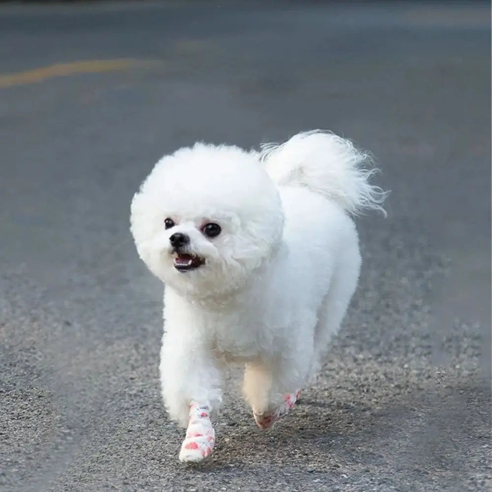 Disposable Dog Foot Covers Durable Anti-dirty Breathable Pet Self-adhesive Bandage Pet Go Out Foot Wrap