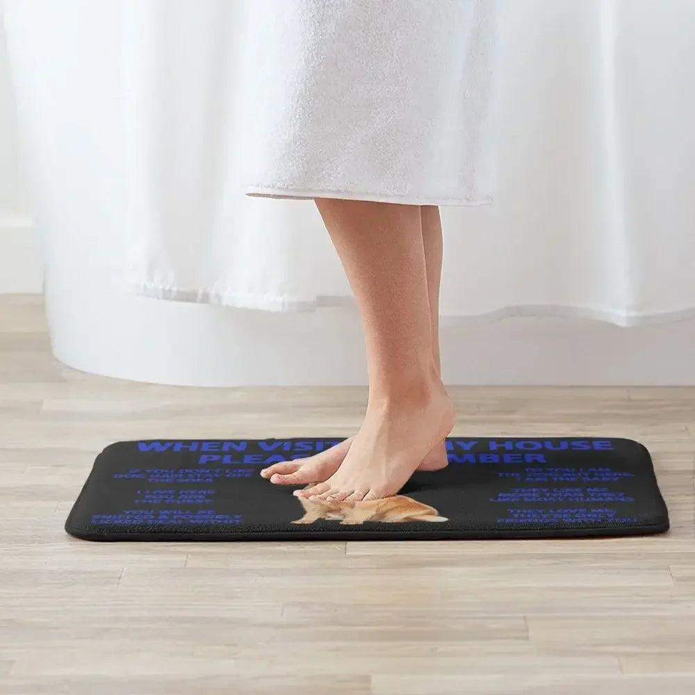 Beagle Dog Doormat Non-Slip Kitchen Bath Mat Living Room Door Floor Entrance Carpet Rug