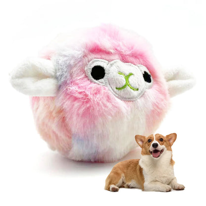 Pet dog toys, plush prickly balls, squeaking sounds, cute alpaca teeth grinding, accompanying various dogs of all sizes