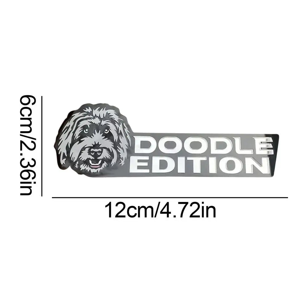 3D Dogs Badge Acrylic Funny Stylish Car Emblems & Badges German Shepherd Pit Bull Sticker Bulldog Decals Auto Exterior Stickers