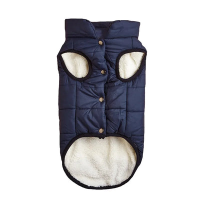 Winter Pet Dog Coat Winter Warmth Clothes Winter Dog Vest With Integrated Keep Warm Fleece Back Zipper For Small Medium Dog