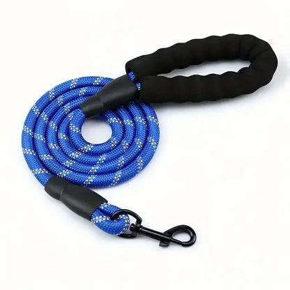 the COMFORT GRIP SAFETY LEASH - Reflective Dog Leash with Comfortable Padded Handle - Double Heavy Duty Traction Rope for Strong Dogs - Enhance Safety and Control