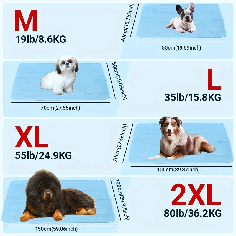 the COOLING PAD - Summer Pet Cooling Pads and Beds, Keep Your Cats and Dogs Cool and Comfortable, Suitable for Small, Medium and Large Cats and Dogs