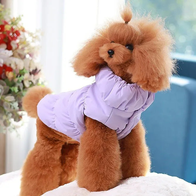 Dog Clothes With Warm Straps Cotton Jackets Pet Two-Legged Jackets Medium-Sized Dog Clothes Autumn-Winter Outfits