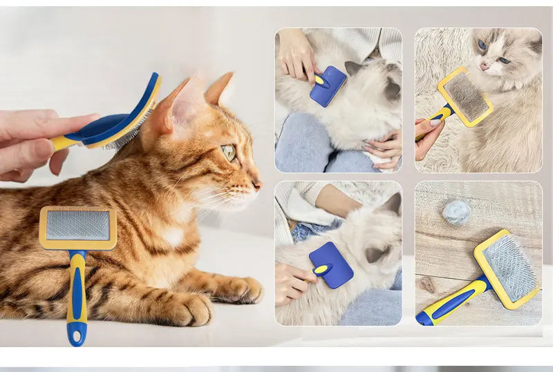 the GROOMING & BEAUTY KIT - 8PCS Complete Grooming Pet Brush Beauty Kit, Cleaning Brush Storage Bag, Dogs Nail Clipper - Flea Comb Cat Hair Removal Brush Kits