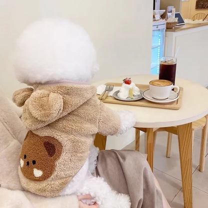 Winter Dog Clothes for Small Medium Dogs Hoodies Cute Print Puppy Sweatshirts Luxury Cat Hoodies Pet Pullovers Chihuahua Clothes