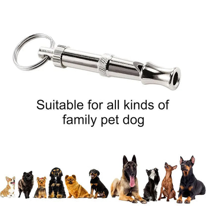 1/2Pcs Dog Whistle To Stop Barking, Adjustable Sound Pitch Dog Whistle With Keychain, Professional Recall Pet Puppy Cat Dog