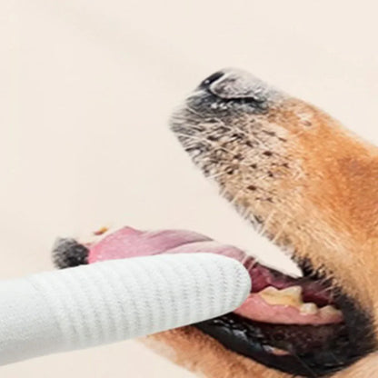 10 Pcs Pet Finger Soft Toothbrush Finger Sleeve Brushes Remove Tartar Cochlear Clean for Dog Cat Toothbrush Pet Oral Care