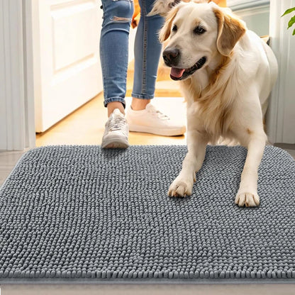Dog Doormats for Muddy Paws Absorbent Non-slip Washable Mat Anti-slip Quick-drying Microfiber Mud Mat Pet Accessories