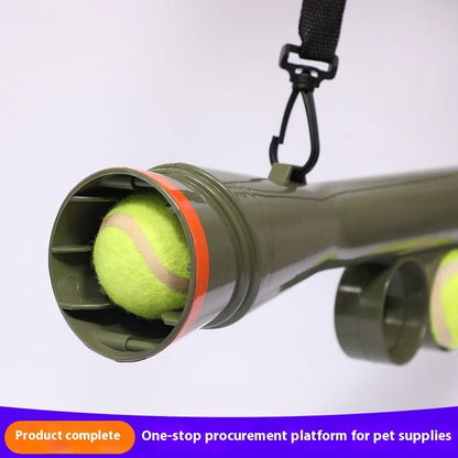the FETCHBLASTER LAUNCHER - Hot Selling Pet Dog Toy Serving Gun, Training Dog Throwing Ball Launcher, Pet Outdoor Tennis Shooting