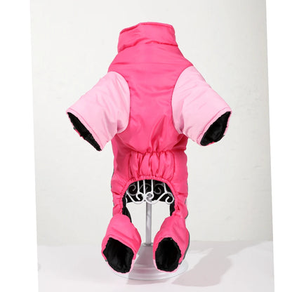 the WARMSTRIDE REFLECTIVE DOG JUMPSUIT - Windproof Dog Clothes, Winter Warm Puppy Jumpsuit, Reflective Pet Costume for Small/Medium Dogs/Cats, Chihuahua, Schnauzer Outfits