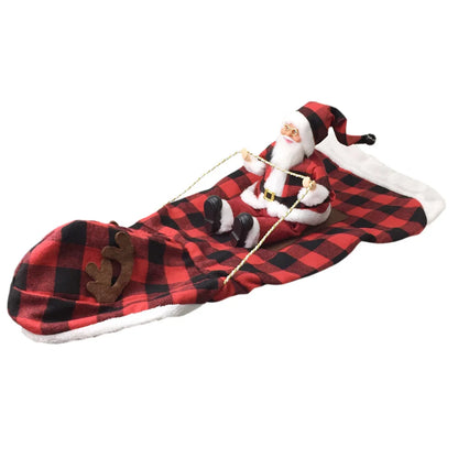 the CLAUS & PAWS COSTUME - Funny Christmas Pet Cosplay Clothes for Small/Medium Dogs/Cats, Warm Dog Cloak with Santa Claus Pet Costume, Happy New Year Gift