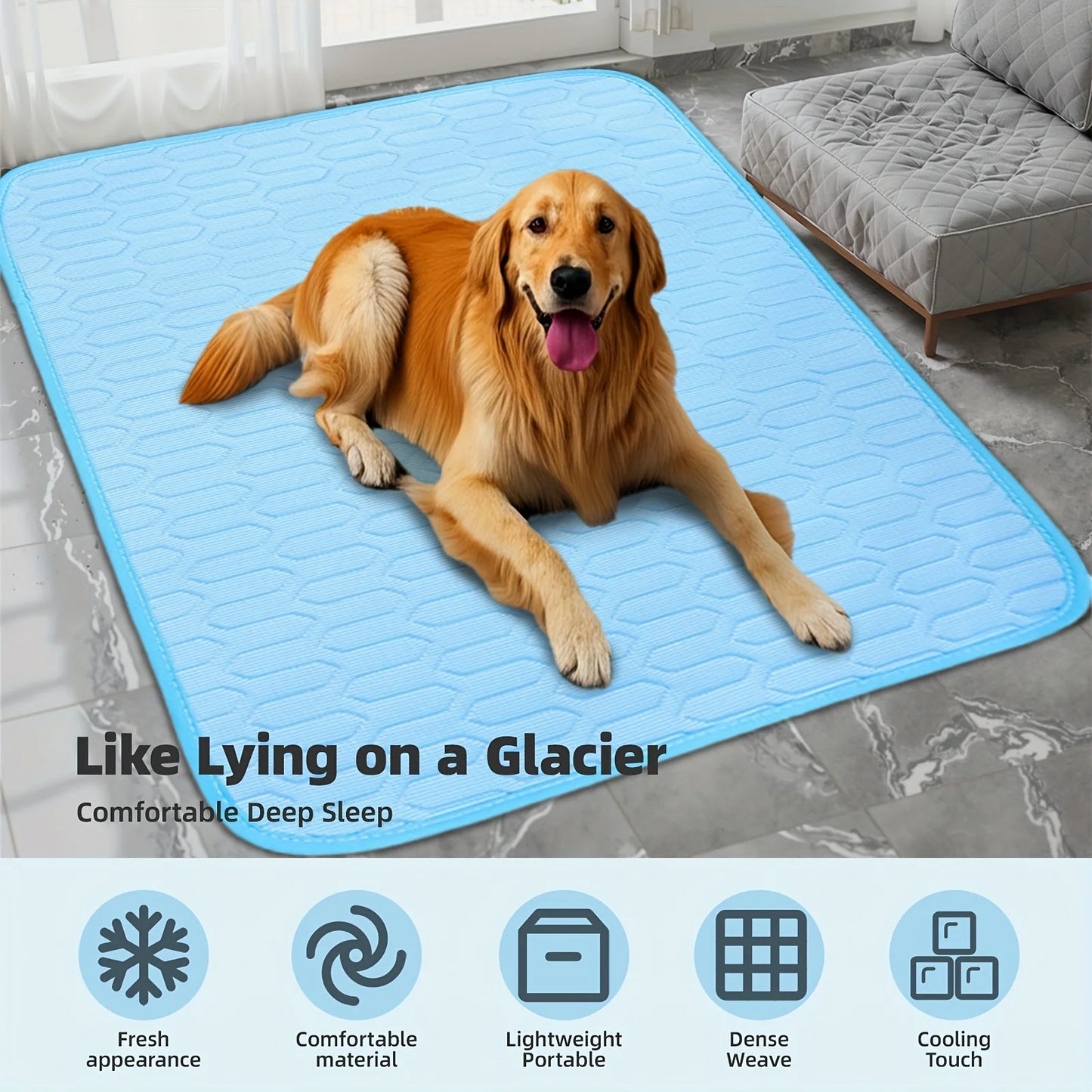 the COOLING PAD - Summer Pet Cooling Pads and Beds, Keep Your Cats and Dogs Cool and Comfortable, Suitable for Small, Medium and Large Cats and Dogs