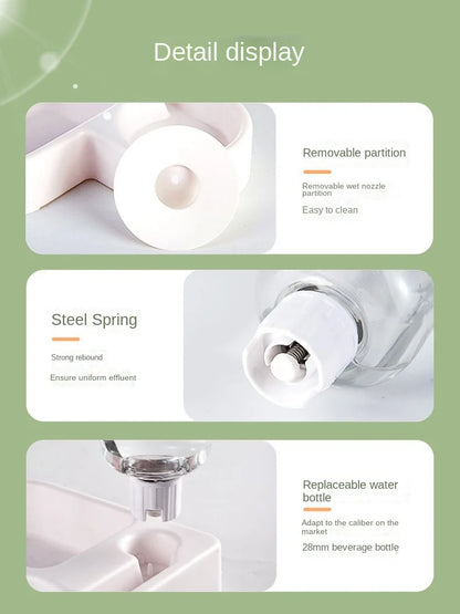 Cat Bowl and Dog Bowl Double Bowl Protects Cervical Vertebra Automatic Drinking Fountain and Food Bowl, Automatic Drinking Fountain for Dogs and Cats, Pet Drinking Supplies