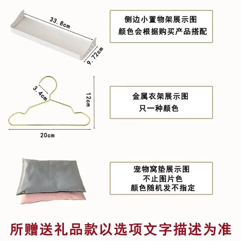 the DOG VILLA - Multi-Functional Solid Wood Steel Frame Pet Dog Villa, Small/Medium-Sized Dog Cage, Indoor Outdoor Dog Cage, Dog Bed with Toilet