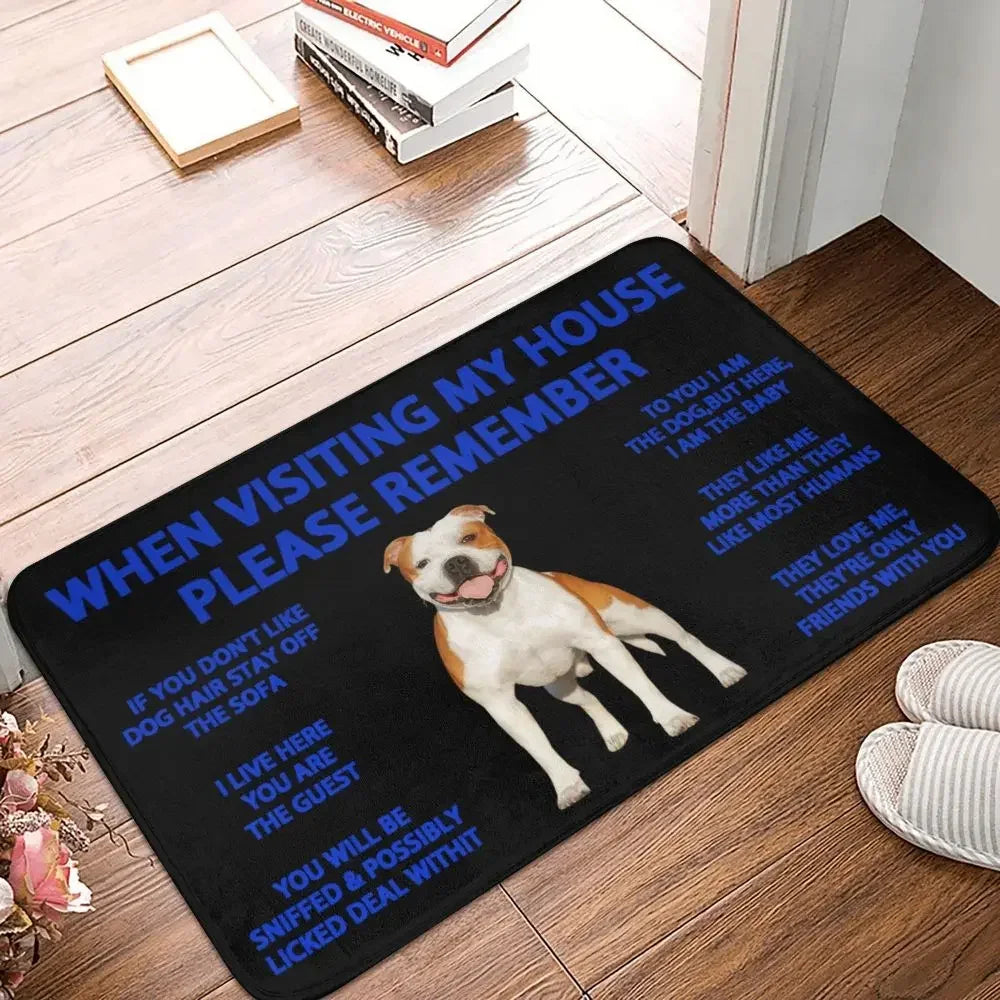 Beagle Dog Doormat Non-Slip Kitchen Bath Mat Living Room Door Floor Entrance Carpet Rug