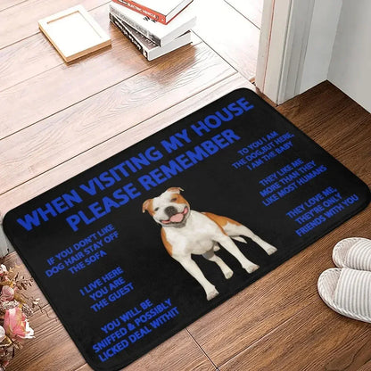 Beagle Dog Doormat Non-Slip Kitchen Bath Mat Living Room Door Floor Entrance Carpet Rug