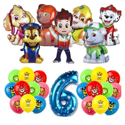 Paw Patrol Birthday Decoration Skye Birthday Decorations Set Balloons Backdrop Plates Cups Paw Patrol Birthday Party Favors Gift