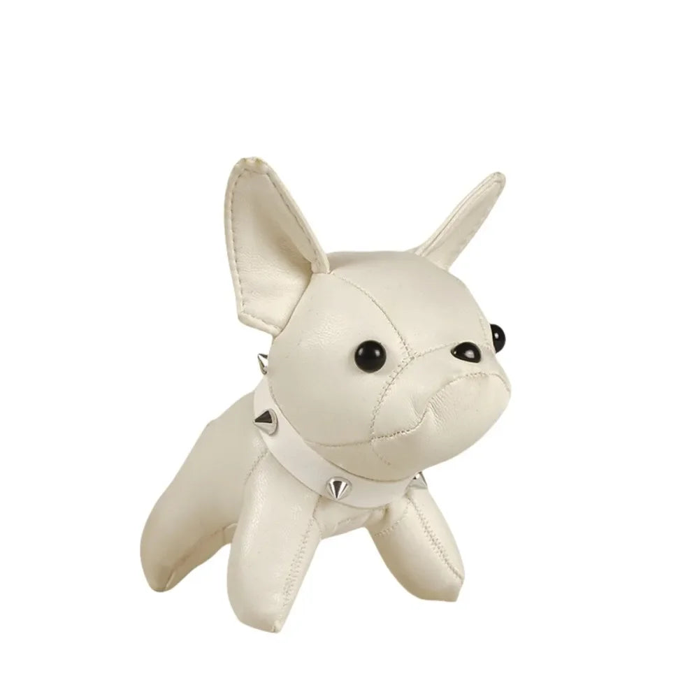 Kawaii Cute Chubby Leather Keychain French Bulldog Charm Dog Dolls Bag Hanging Exquisite Dog Pendant Friend