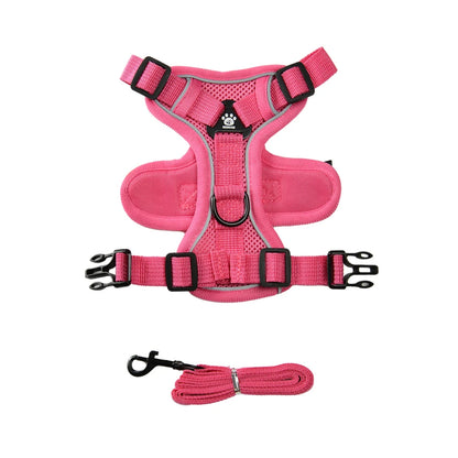 the AIRPAW REFLECTIVE HARNESS - Pet Harness and Leash Set, Reflective Walking Puppy Vest Chest Strap for Small Dogs/Cats, Breathable Outdoor Harnesses With D-Ring