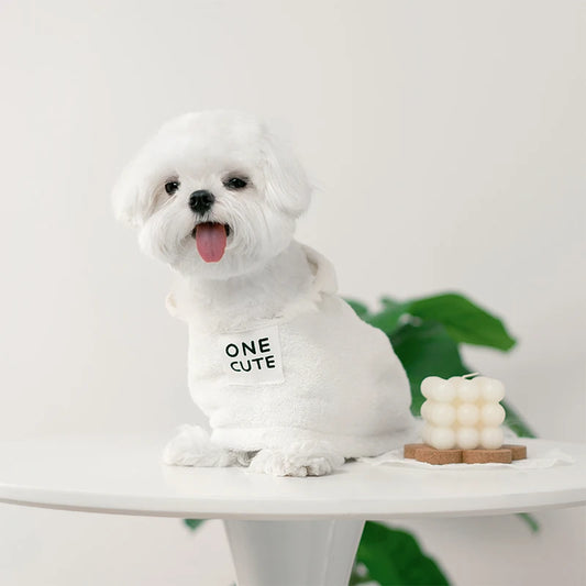 the COZYCUB PET TOWEL - Pet Soft Bath Towel, Super Absorbent Comfortable Cat and Dog Clothes, Bathing Quick Drying Bathrobe with Hat, Cleaning Towel