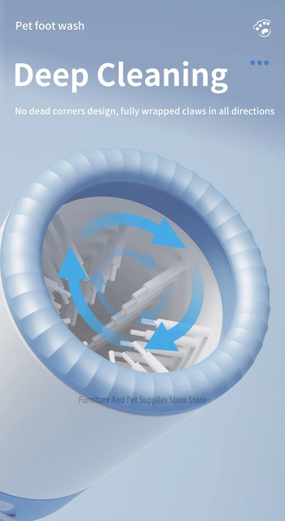 the FOOT WASHING MACHINE - Pet Foot Washing Machine, Electric Pet Paw Cleaner, Automatic Dog Quick Cleaner, Pet Paw Portable Low Noise Waterproof Foot Cup