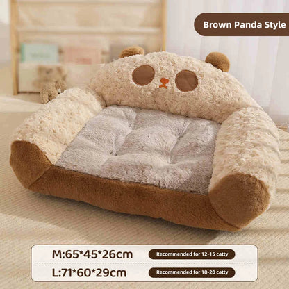 HOOPET Modern Plush Pet Kennel Sofa,Thick Plush Dog Kennel,Cat Kennel,Comfortable Warm Pet Sleeping Bed,Luxury Pet Home