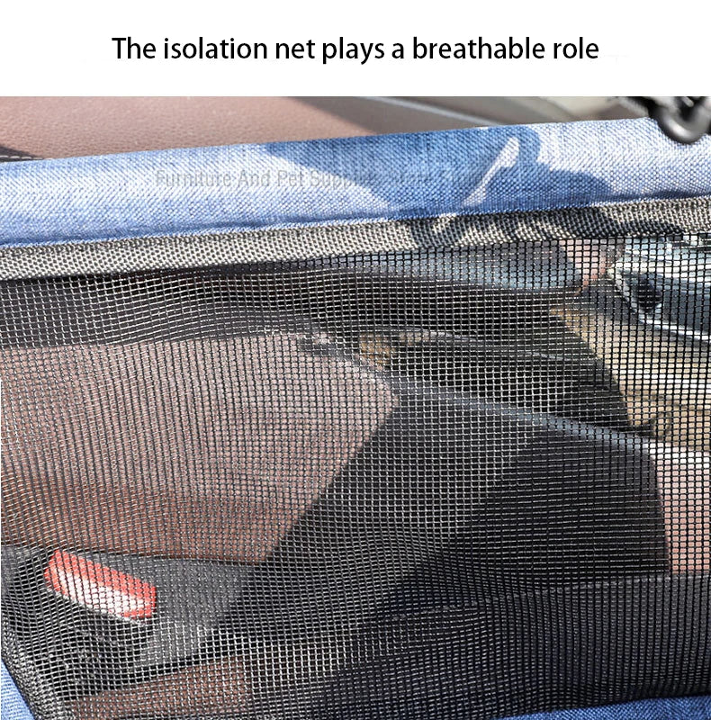 Dog car seat cover foldable hammock pet harness cat bag basket stable and foldable travel pet dog and cat safety car seat