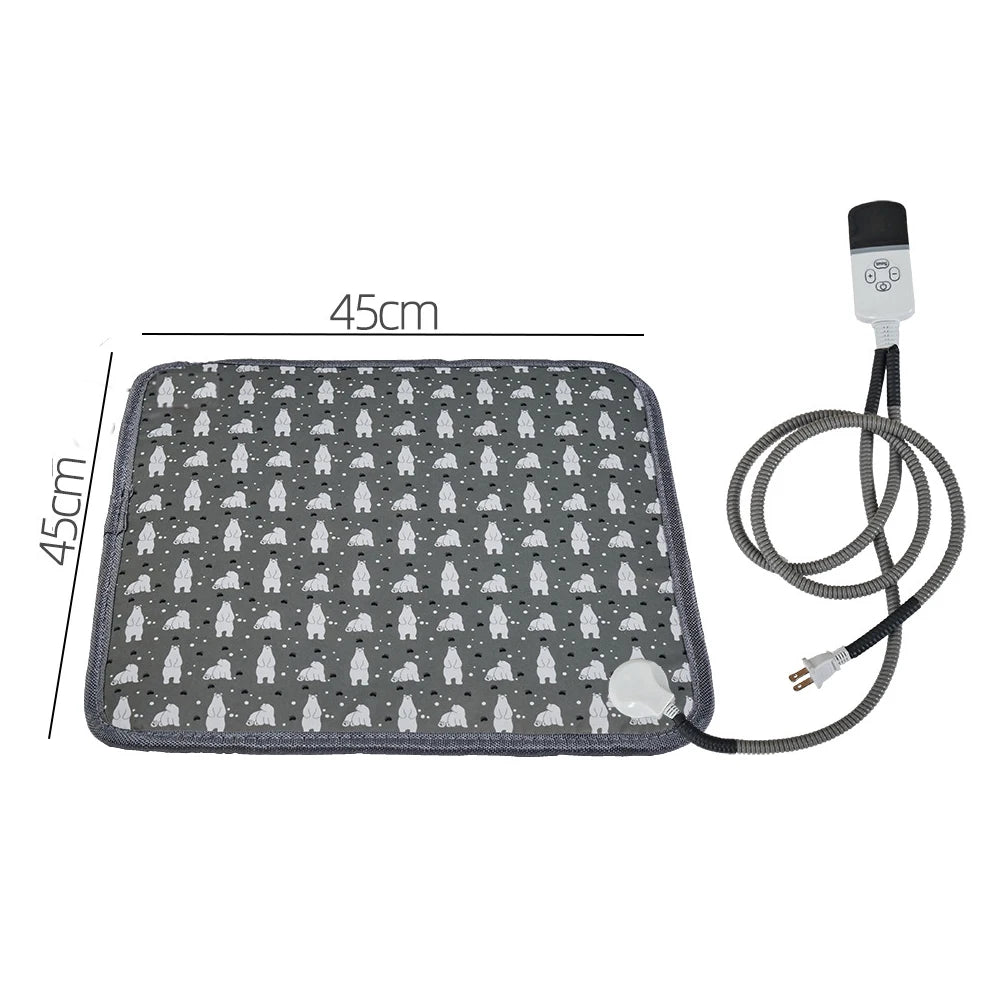 220V 20W Pet Electric Heating Pads Heated Blanket Winter Dog Cats Warmer Mat Sleeping Bed Pet Supplies Washable blanket Mats