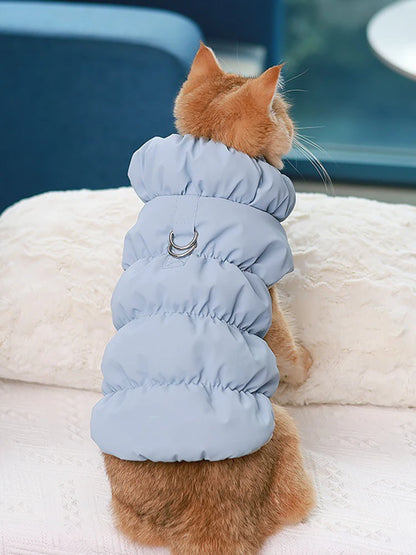 Dog Clothes With Warm Straps Cotton Jackets Pet Two-Legged Jackets Medium-Sized Dog Clothes Autumn-Winter Outfits
