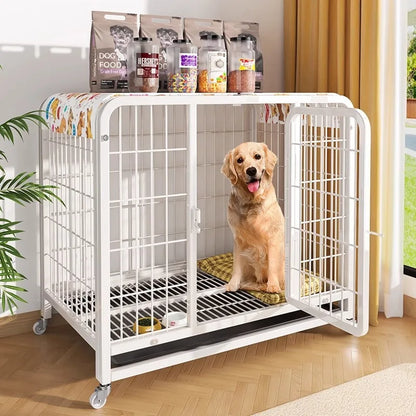 Dog cage Large medium small dog bold indoor separation with toilet Corgi Teddy Golden Retriever Pet Villa