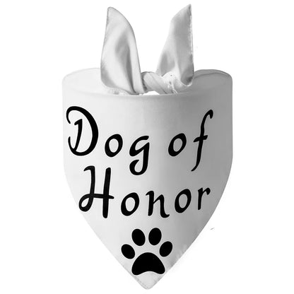 Sucado Style She Said Yes Best Dog Bandana for Wedding Engagement Announcement Gift Photo Prop Pet Scarf Accessories