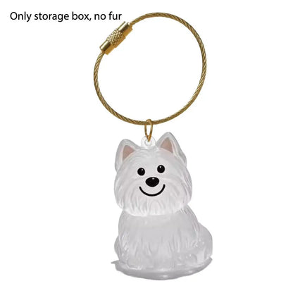 Keychain For Collecting Cat And Dog Hair, Fur Life Pendant For Dogs, DIY Pet Furs Collection Keychain, Pet Fur Keepsake