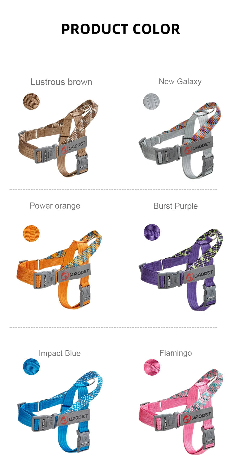 Large Pet Dog Reflective Harness Cat Chest Strap Adjustable Small Medium Dog Puppy Harness Vest Teddy Outdoor Walker Lead Leash