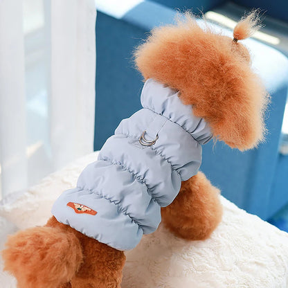 Warm Dog Clothes Vest Soft Cotton Coat Pet Jacket Puppy Chihuahua Poodle Pug Turtleneck Outfit French Bulldog Clothes Cat Coats