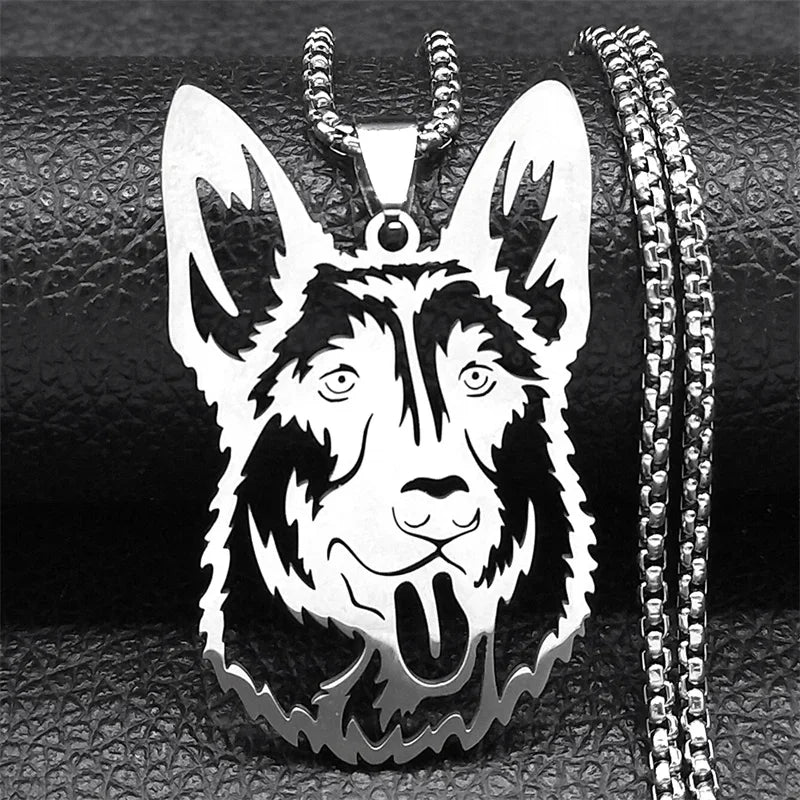 Sweet French Bulldog Chain For Women Men Stainless Steel Silver Color Animal Puppy Pug Dog Lovely Pendant Necklace Jewelry