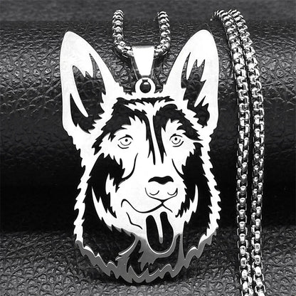 Sweet French Bulldog Chain For Women Men Stainless Steel Silver Color Animal Puppy Pug Dog Lovely Pendant Necklace Jewelry