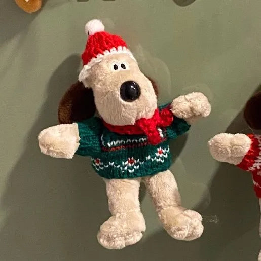 13cm-15cm Christmas Hat Puppy Refrigerator Magnet Sticker Photo Message Board Stickers Cartoon Cute Soft Magnet Home Deco