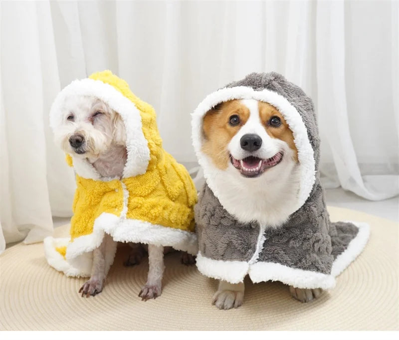 Tafu Velvet Autumn Winter Warm Pet Dog Blanket Soft Thicken Wearable Cat Blanket Flannel Fleece Comfortable Sleeping Blankets