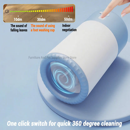 the FOOT WASHING MACHINE - Pet Foot Washing Machine, Electric Pet Paw Cleaner, Automatic Dog Quick Cleaner, Pet Paw Portable Low Noise Waterproof Foot Cup